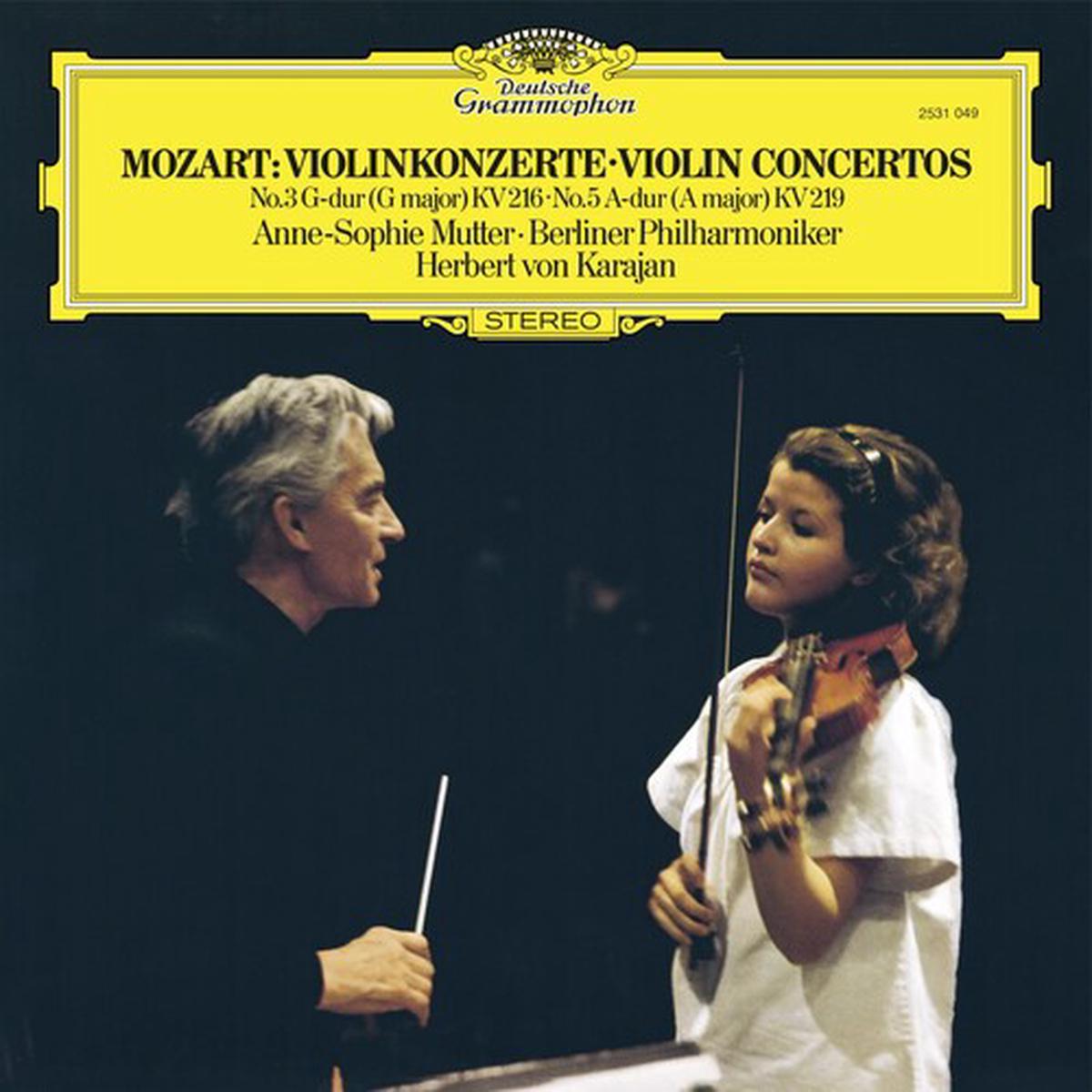 Anne-Sophie Mutter: Mozart: Violin Concertos Nos. 3 & 5 - VINYL LP