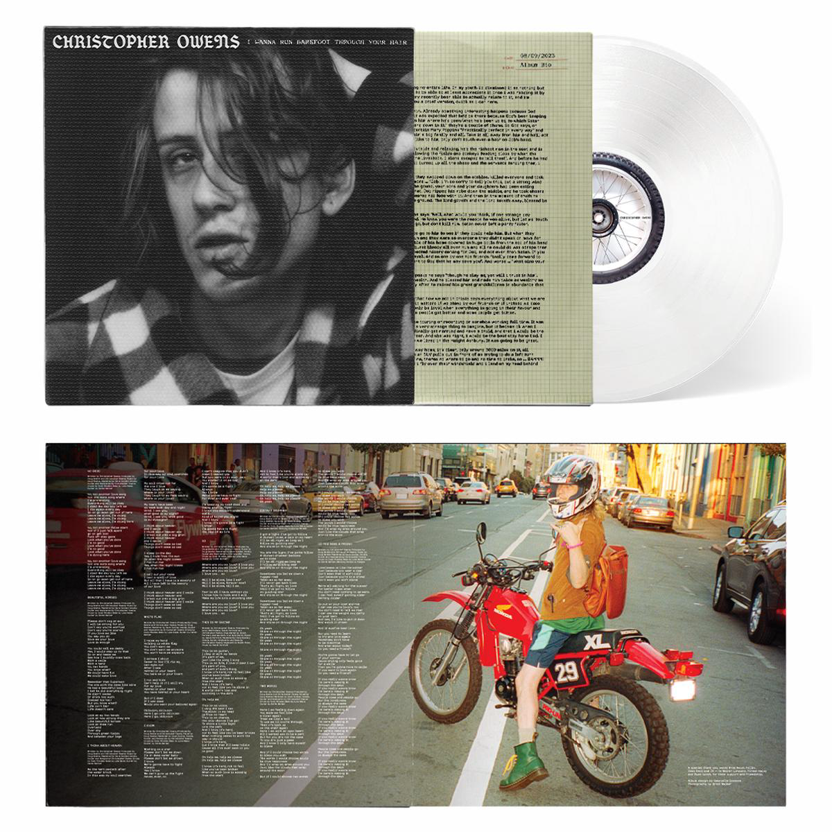I Wanna Run Barefoot Through Your Hair Clear Vinyl LP