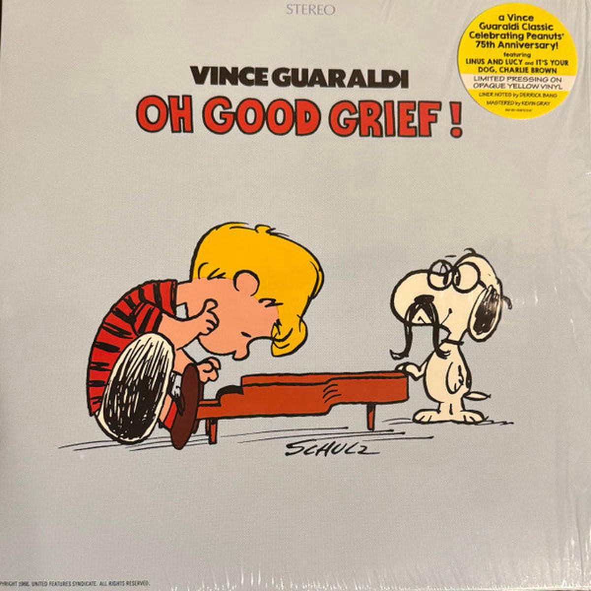 GUARALDI VINCE 8211 OH GOOD GRIEF YELLOW VINYL 8211 LP