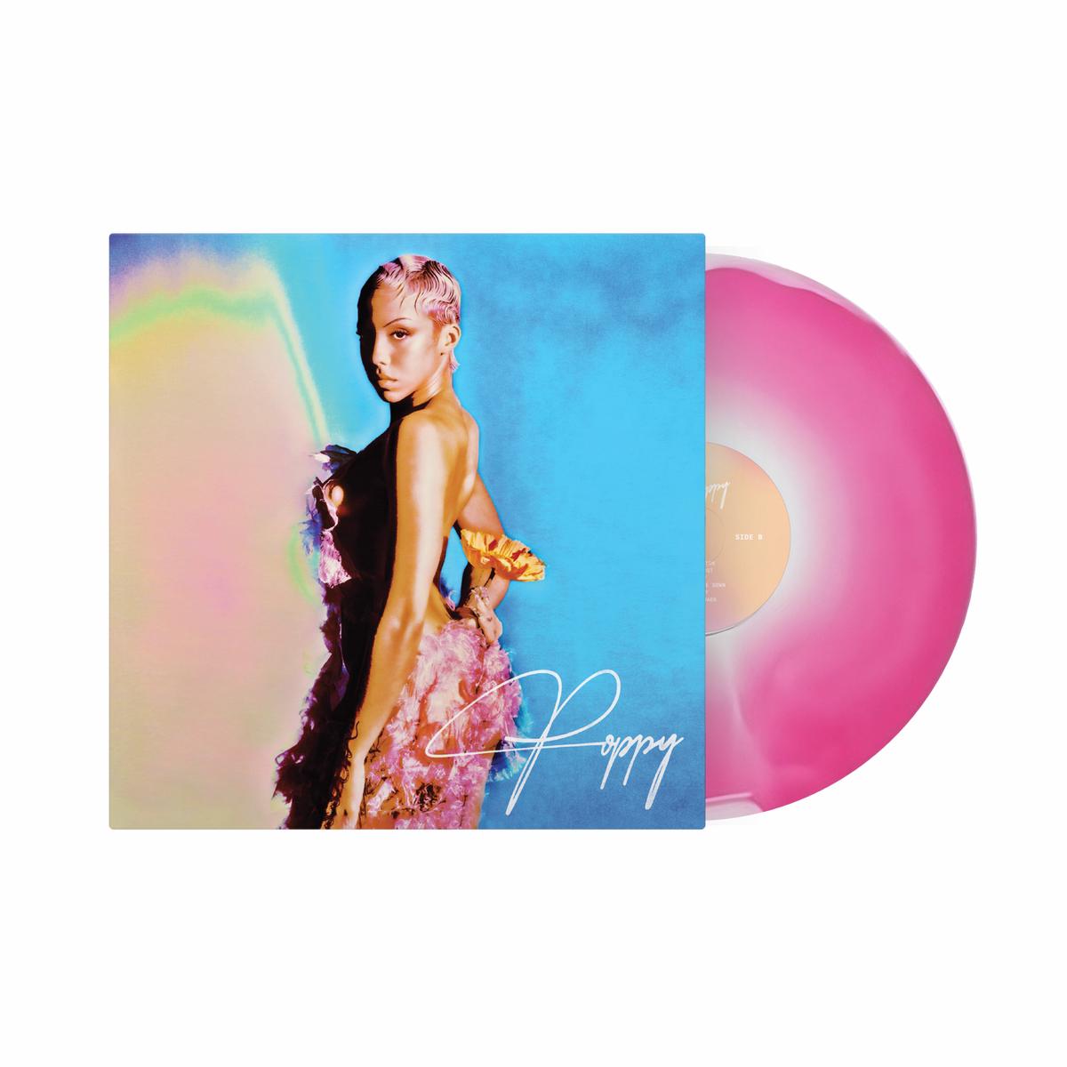 Poppy: Sunburst Pink and White Vinyl LP