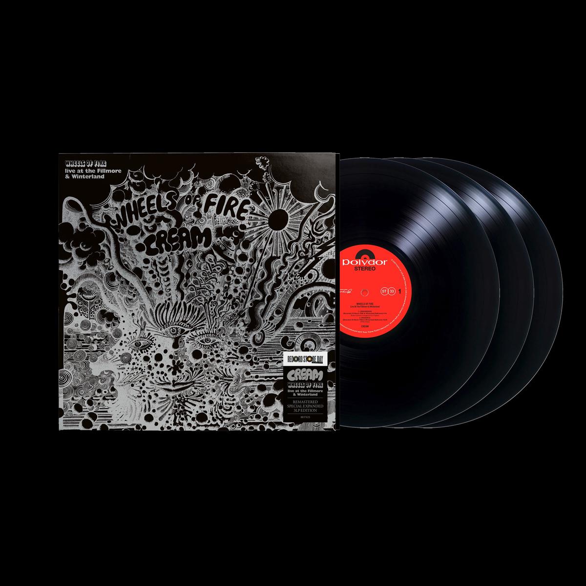 Cream - Wheels Of Fire: Live At The Fillmore & Winterland - 3LP - Black Vinyl [Record Store Day 2026]