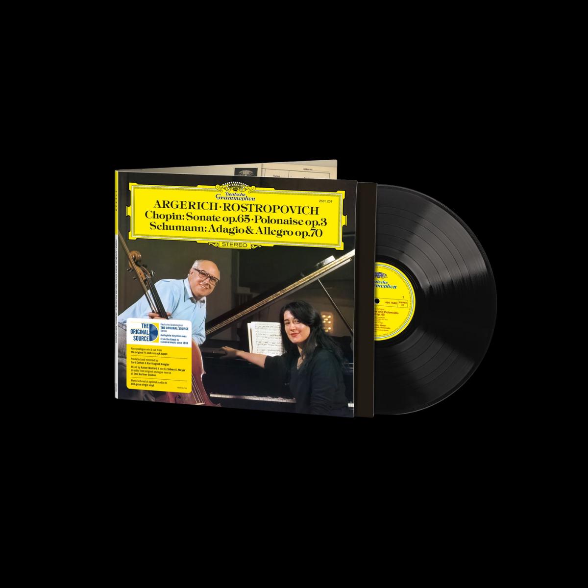 Chopin: Cello Sonata in G Minor, Op. 65; Introduction & Polonaise brillante, Op. 3 / Schumann:  Adagio & Allegro in A-Flat Major, Op. 70 - Original Source Vinyl