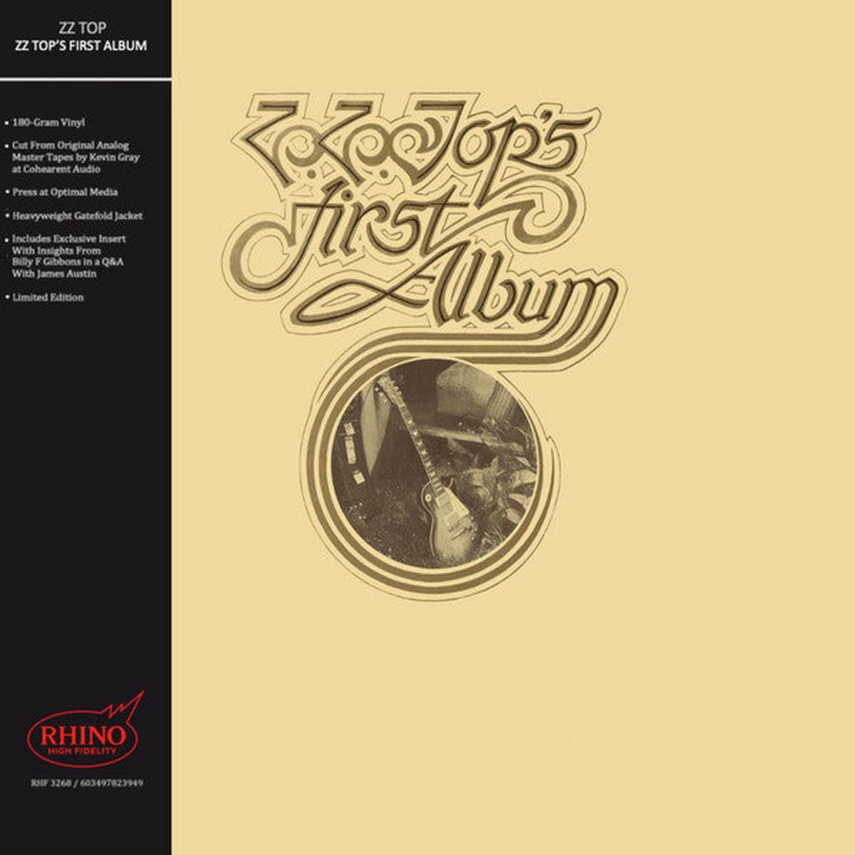 ZZ TOP - ZZ TOP'S FIRST ALBUM : RHINO (180-GRAM) - LP