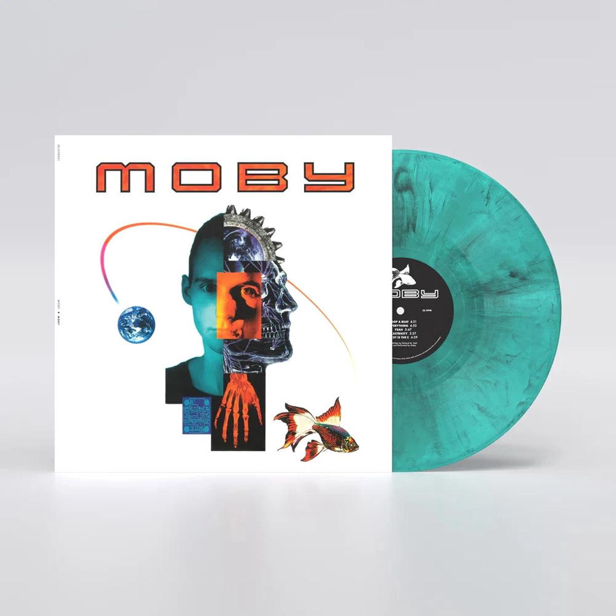 Moby Limited Black and White Marbled Blue Vinyl LP