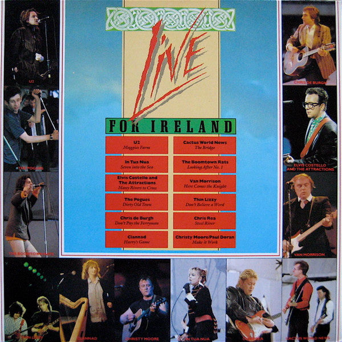 VARIOUS 8211 LIVE FOR IRELAND (GERMAN PRESS) 8211 LP