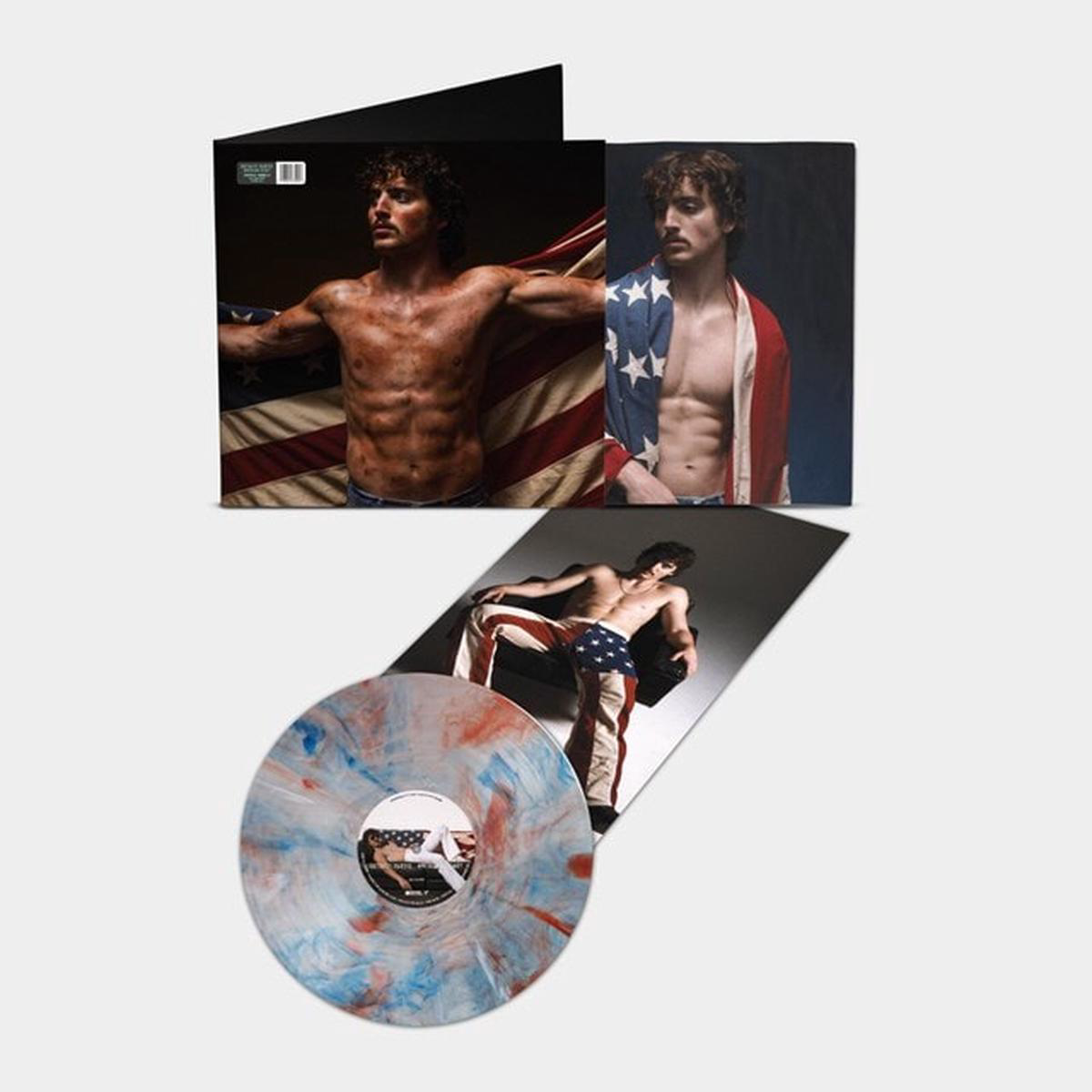 American Heart Red White and Blue Marble on Translucent Clear Vinyl LP