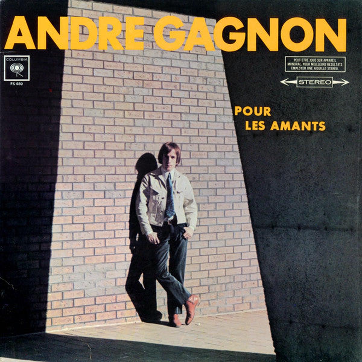 Andr Gagnon  Pour Les Amants  1968  Folk, World, & Country (vinyl lp)