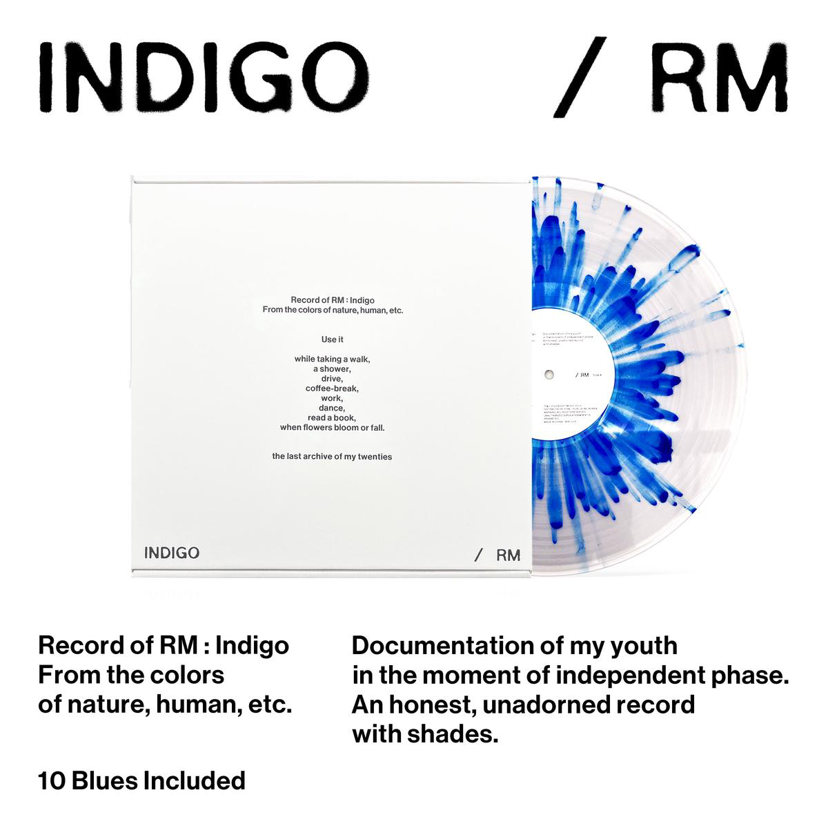 Indigo WhiteBlue Splatter Vinyl LP