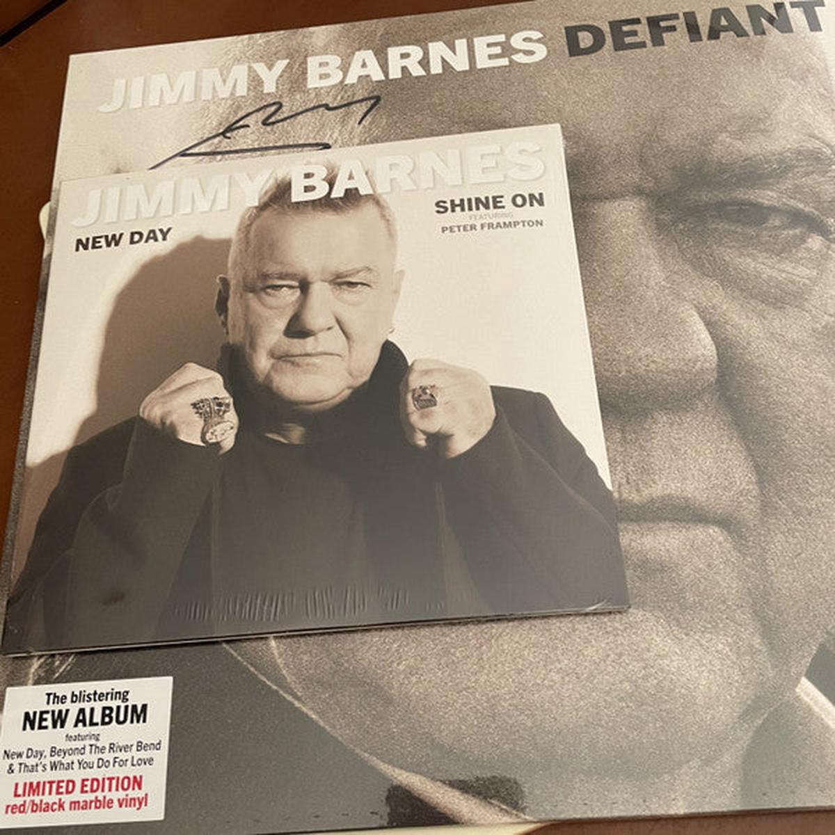 BARNES JIMMY 8211 DEFIANT REDBLACK MARBLED VINYL 8211 LP