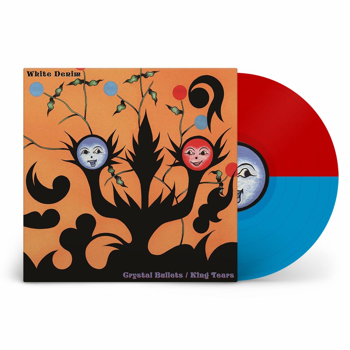 Crystal Bullets / King Tears: Limited Edition Red + Blue Split Colour Vinyl LP