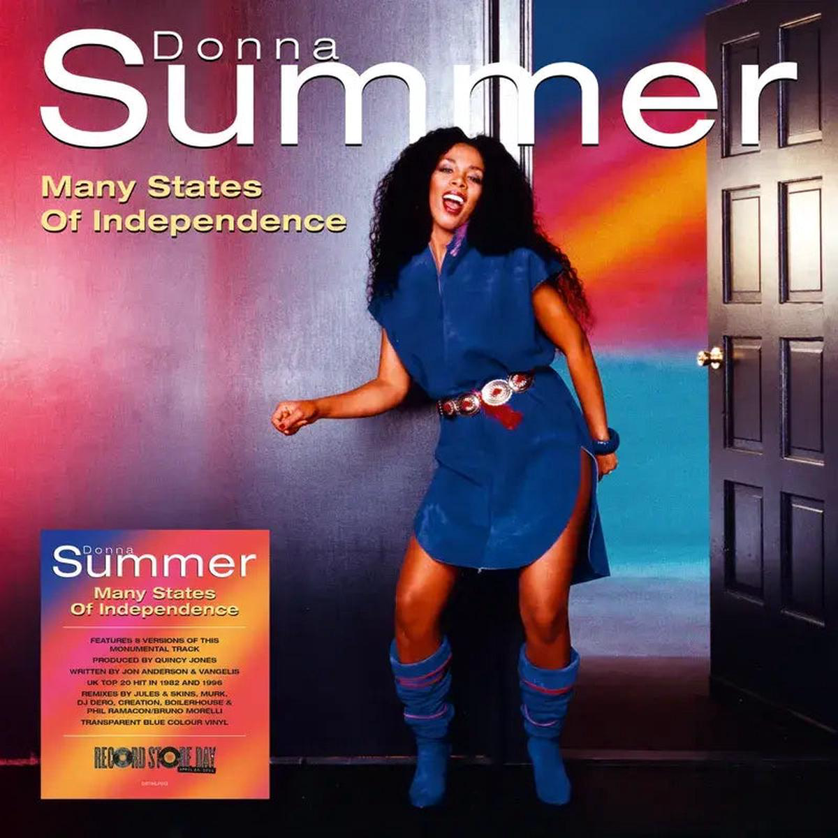 DONNA SUMMER 8211 8221Many8221 States Of Independence 8211 1 LP 8211 Transparent Blue vinyl RSD 2024