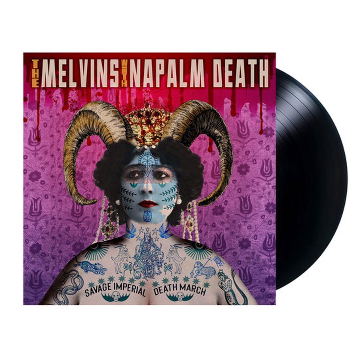 MELVINS / NAPALM DEATH - SAVAGE IMPERIAL DEATH MARCH - LP