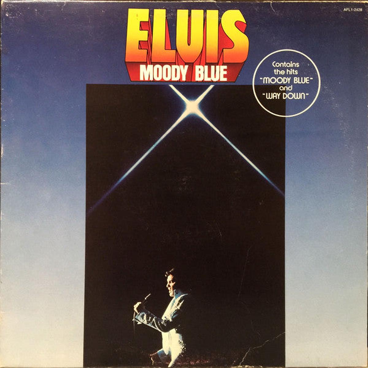 Elvis Presley Moody Blue Rare Blue Translucent Vinyl 1977