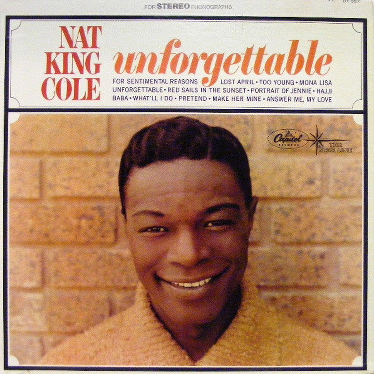 Nat King Cole Unforgettable Easy Listening / Swing / Vocal (vinyl lp)