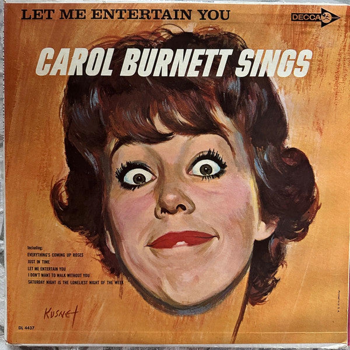 Carol Burnett Let Me Entertain You: Carol Burnett Sings LP