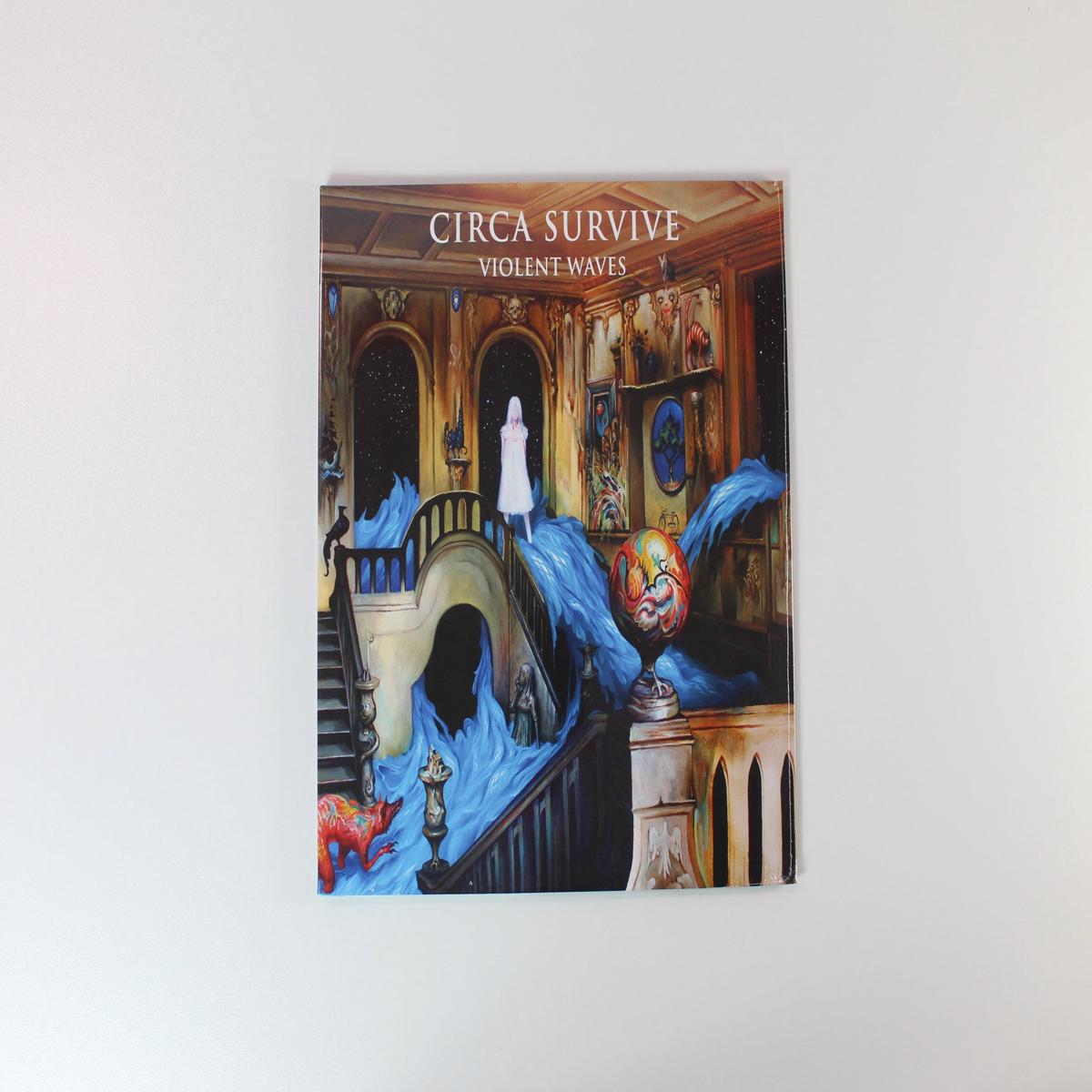 Circa Survive - Violent Waves on Sumerian Ltd 45 RPM Black Inside Royal Blue w Baby Blue Splatter Reissue Sealed