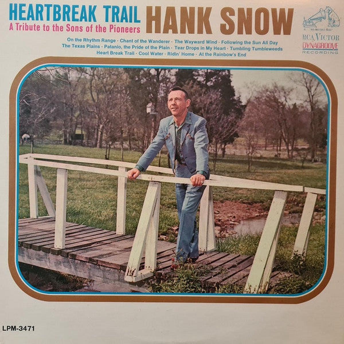 Hank Snow Heart Break Trail - A Tribute To The Sons Of The Pioneers MONO LP