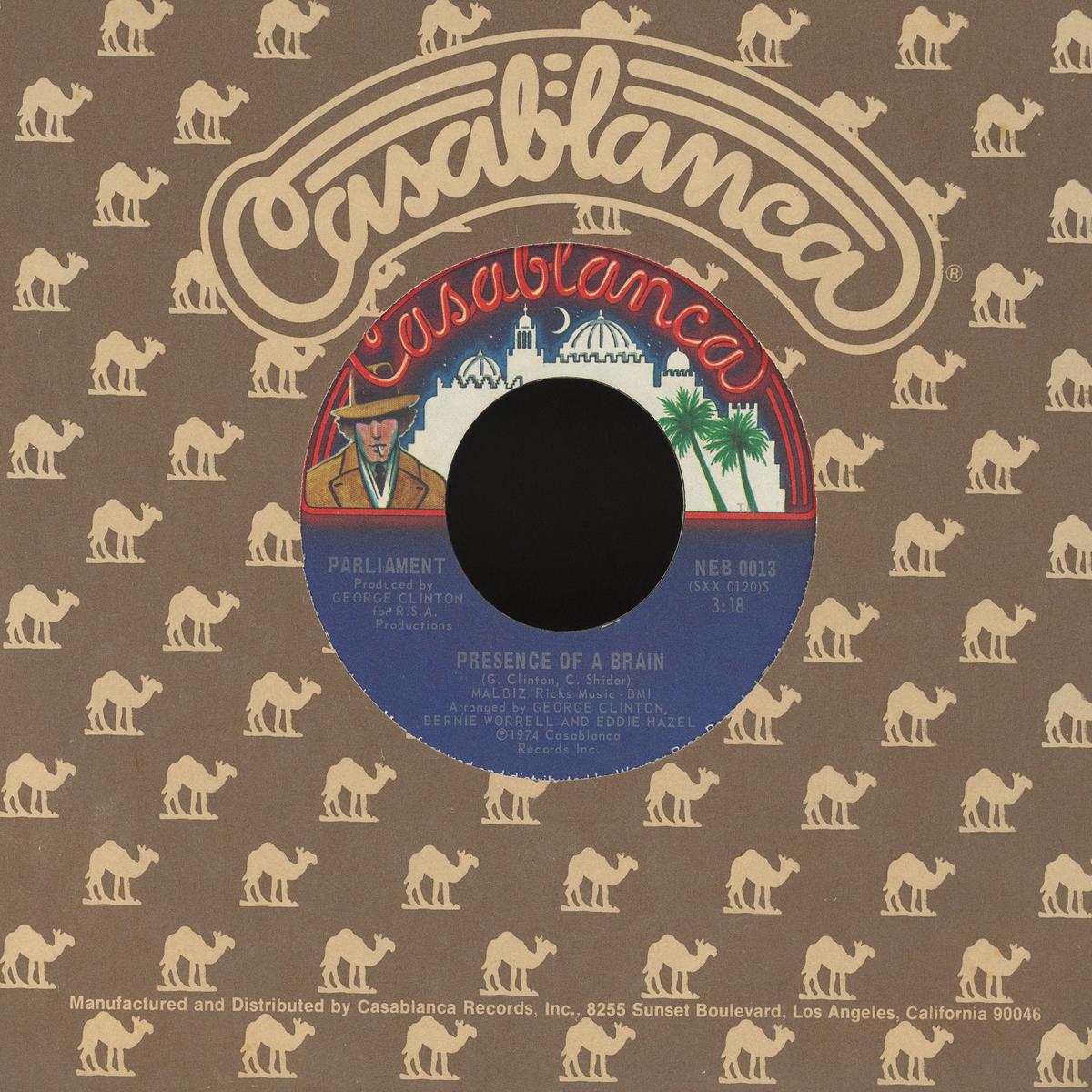 Parliament - Up For The Down Stroke Presence Of A Brain on Casablanca Funk 45