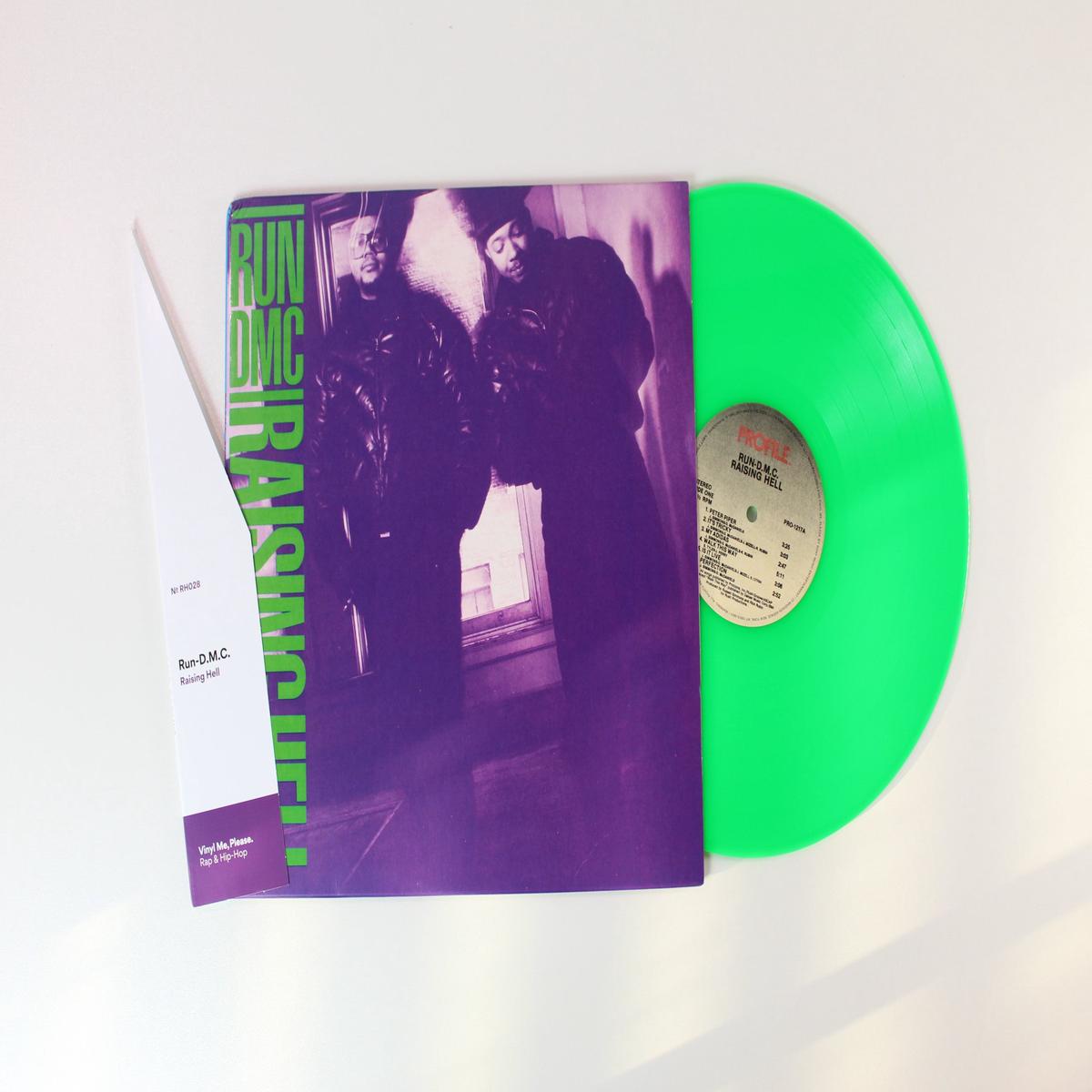 Run-DMC - Raising Hell on Profile Vinyl Me Please Green Neon Reissue
