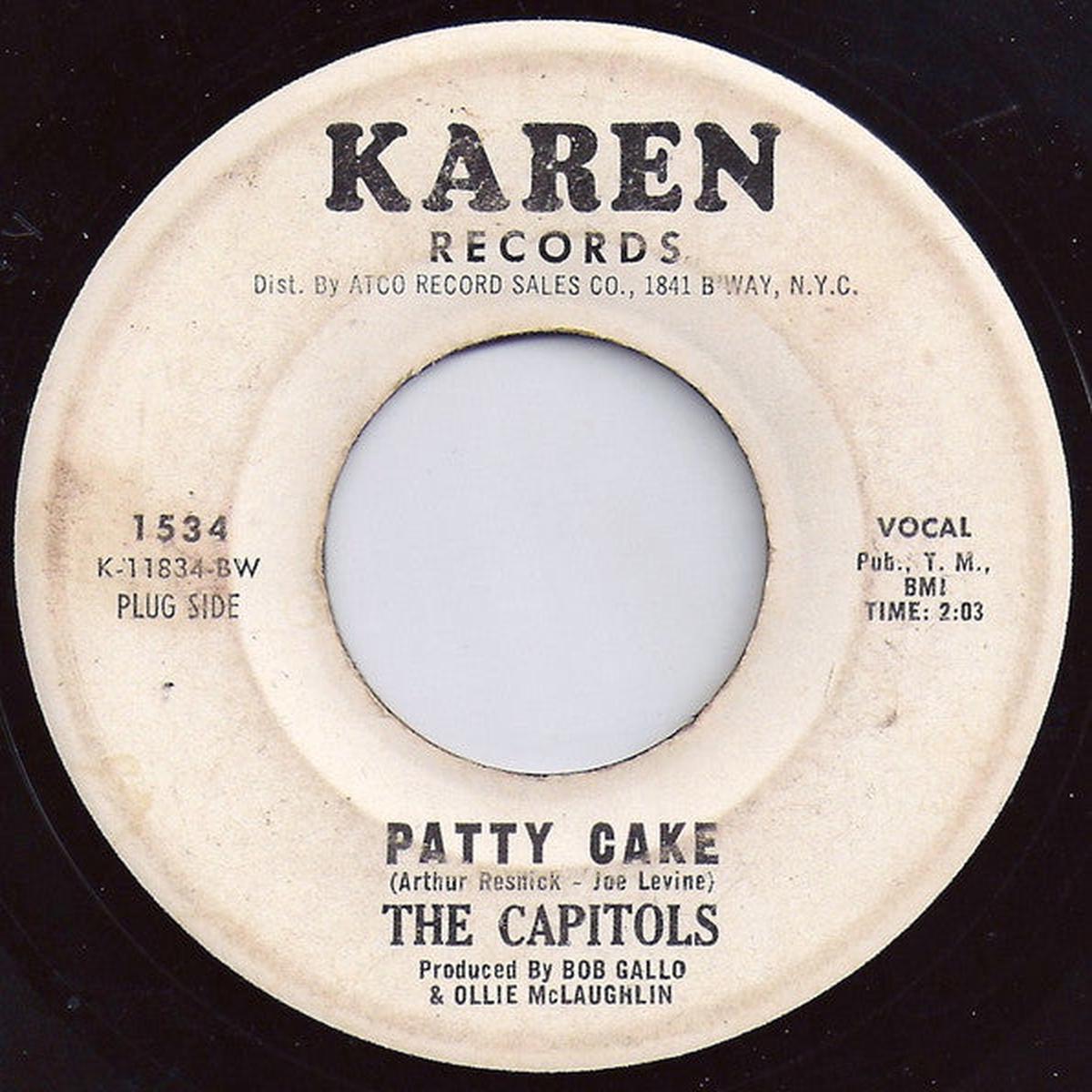 The Capitols - Patty Cake / Take A Chance On Me Baby 7"
