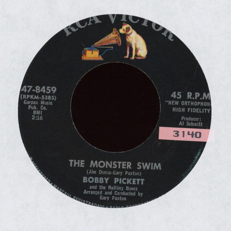 Bobby Pickett And The Rolling Bones - The Monster Swim on RCA Halloween Horror R&B 45