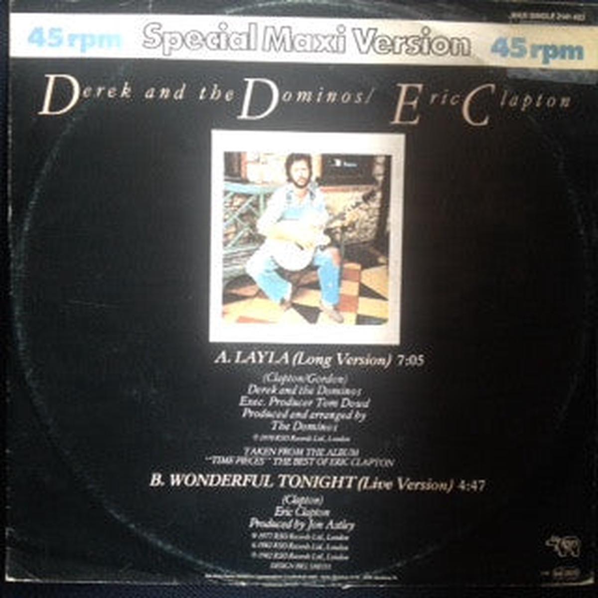 Derek And The Dominos / Eric Clapton Layla / Wonderful Tonight (Live Version) 12"
