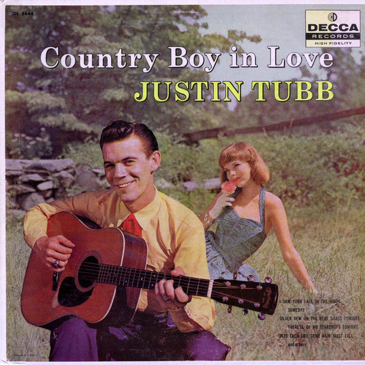 Justin Tubb Country Boy In Love LP