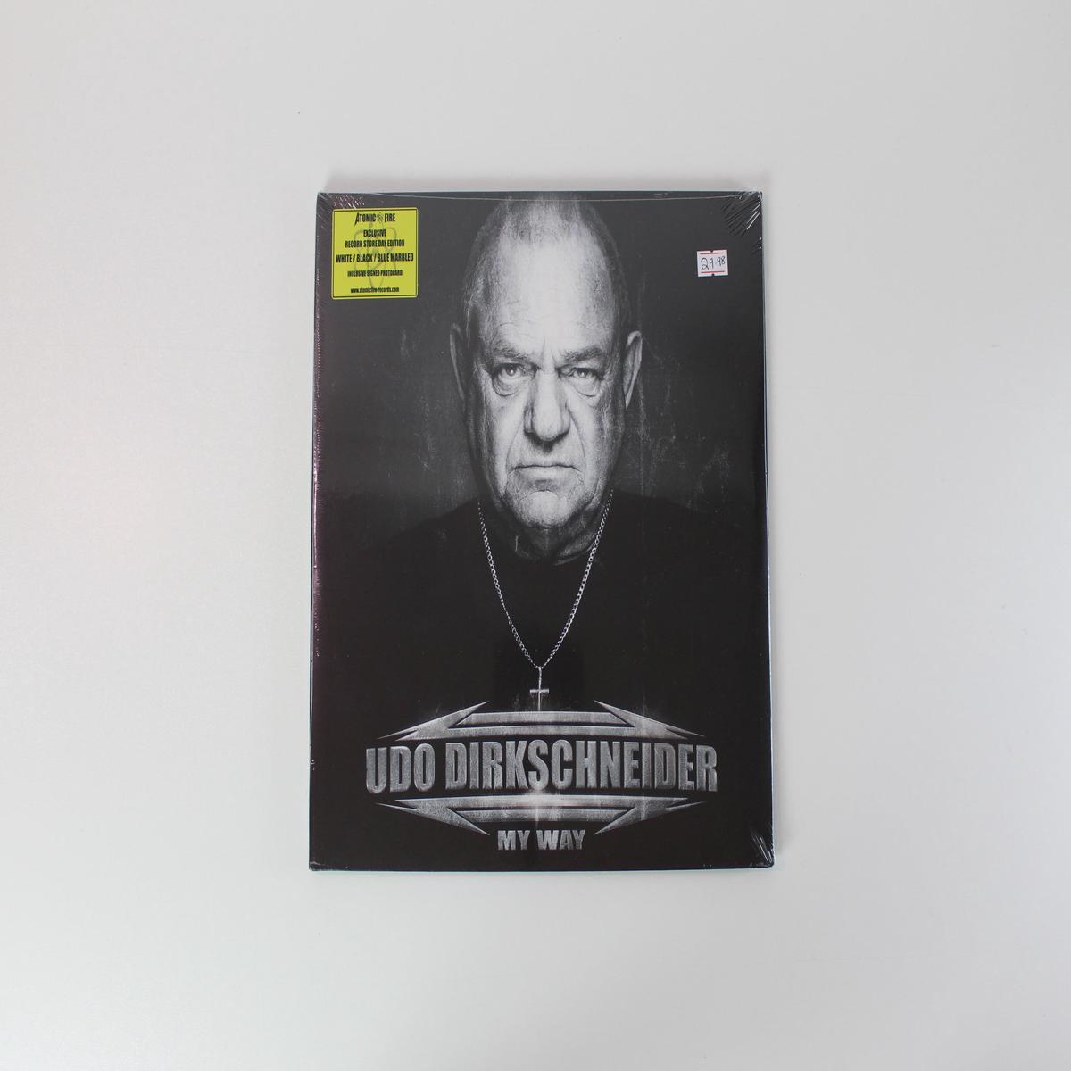 Udo Dirkschneider - My Way on Atomic Fire RSD 2022 Ltd White / Black / Blue Marbled Sealed
