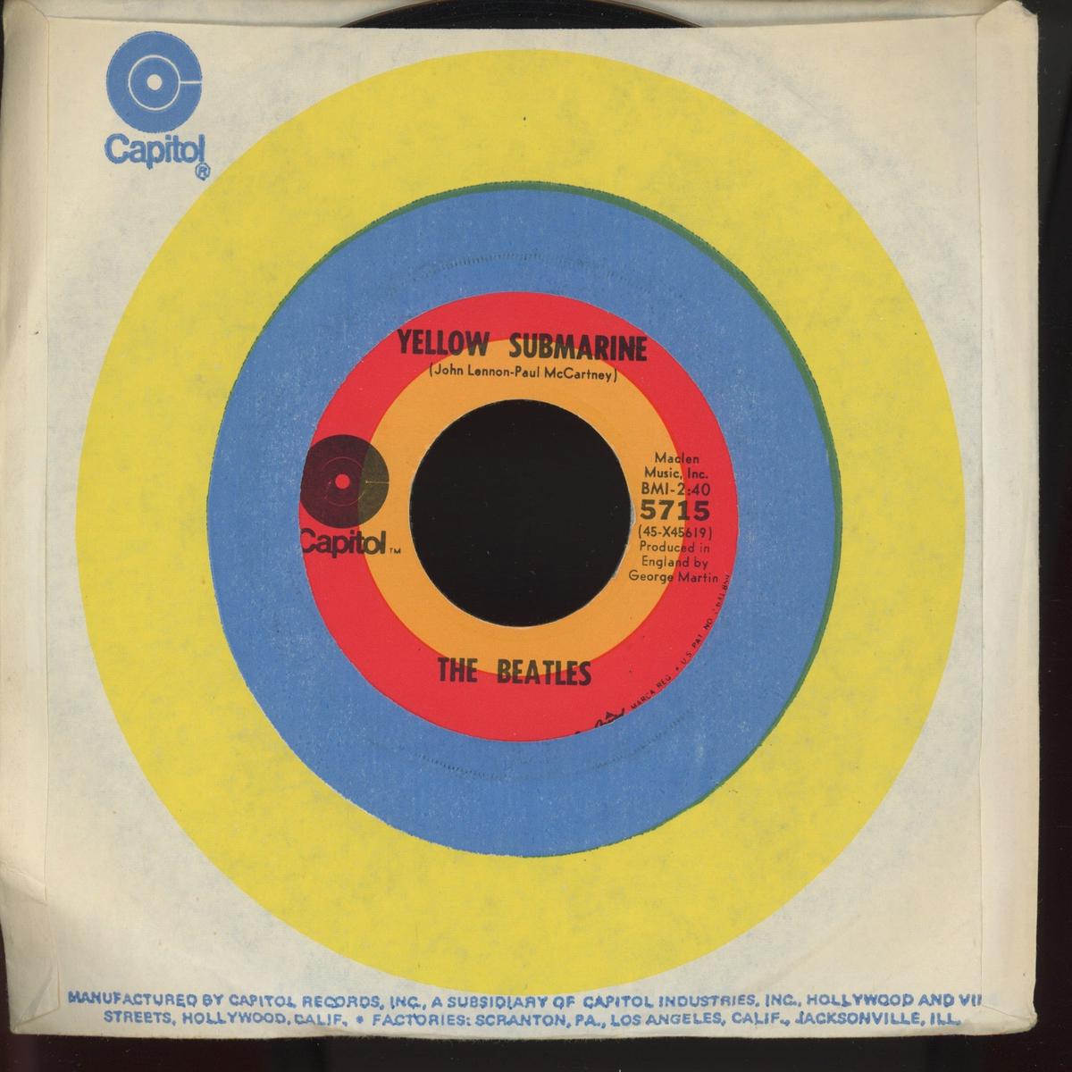 The Beatles - Yellow Submarine Eleanor Rigby on Capitol Target Label Reissue