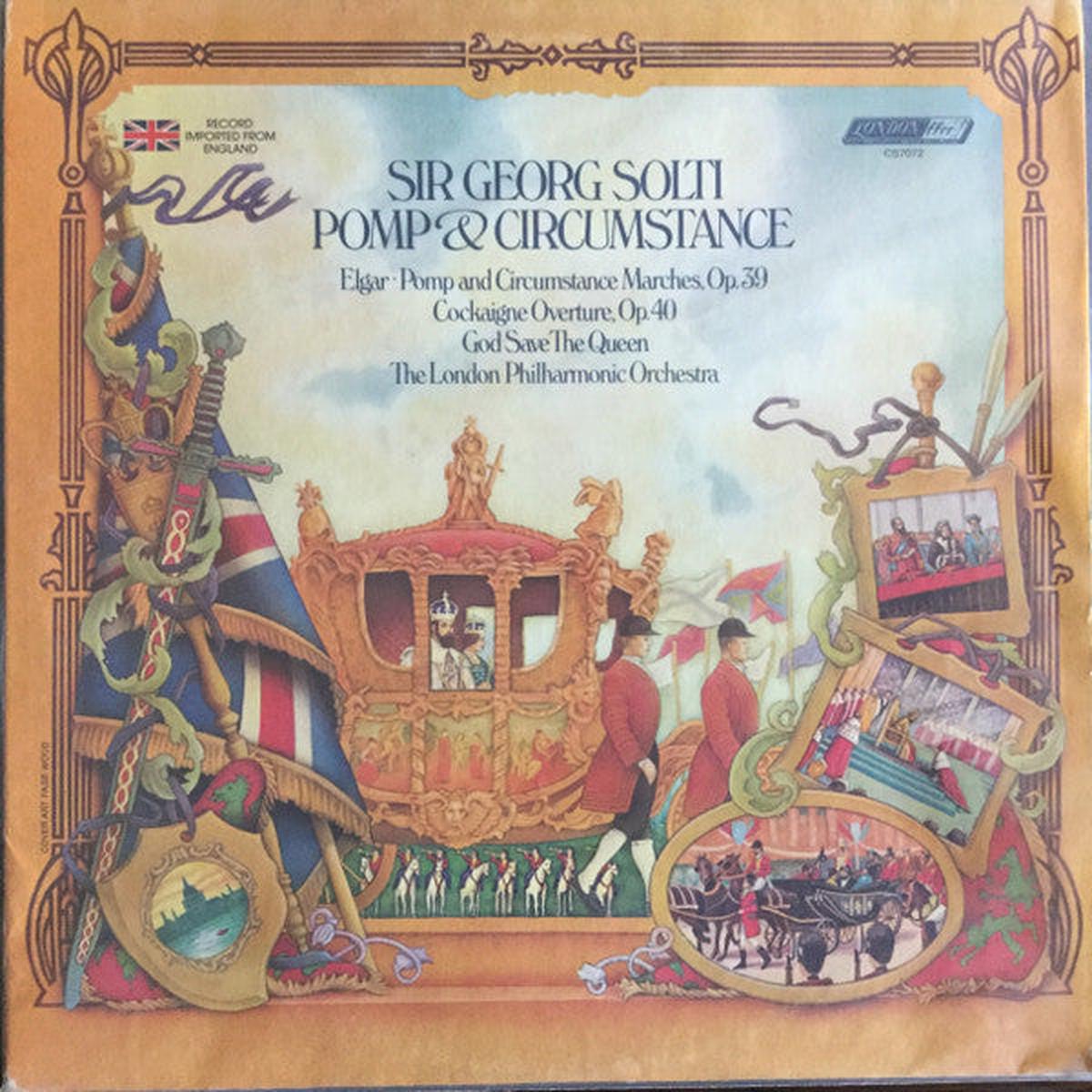Georg Solti Pomp And Circumstance 1-5 / Cockaigne Overture / God Save The Queen LP