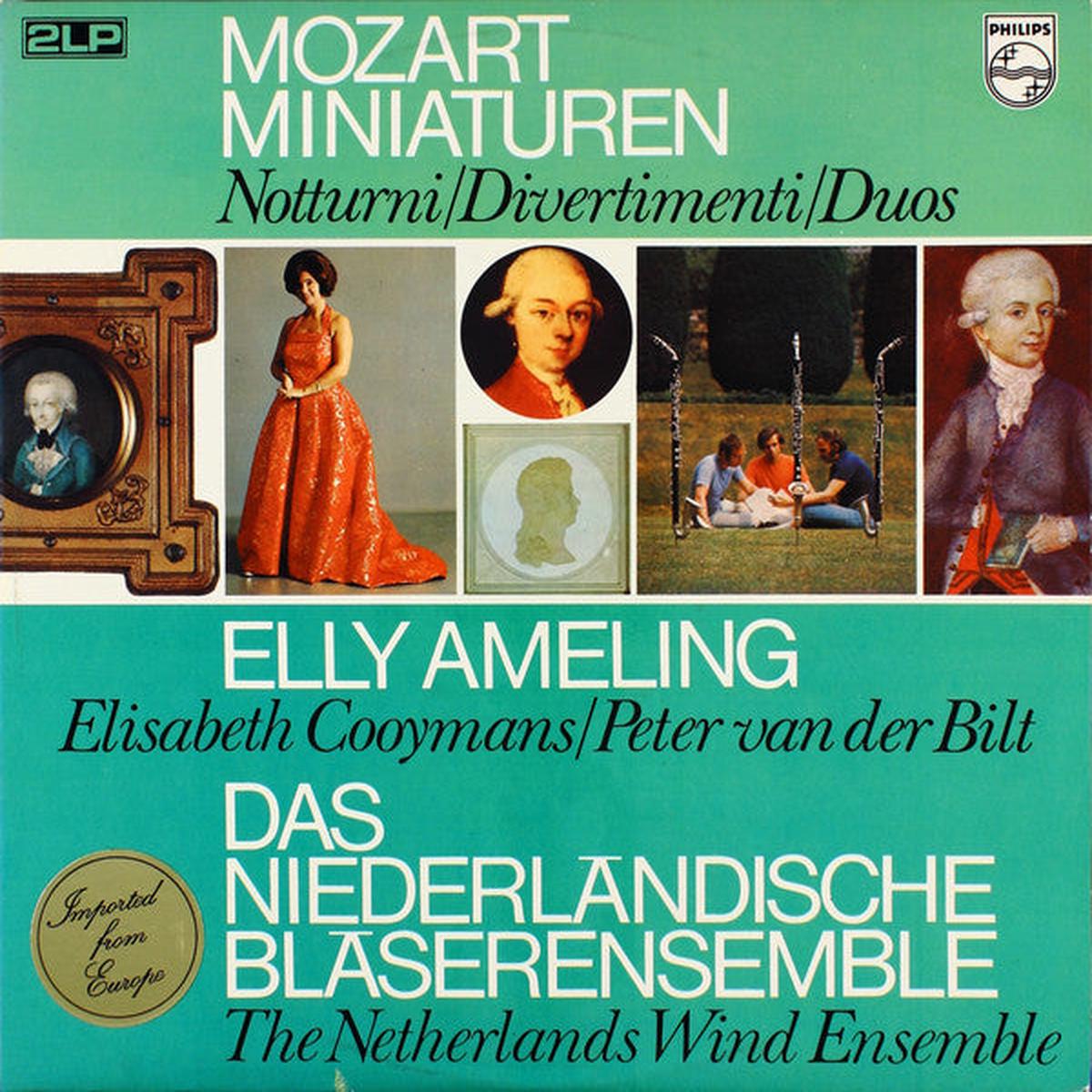 Mozart / Elly Ameling / Das Niederlndische Blserensemble Miniaturen 2LP