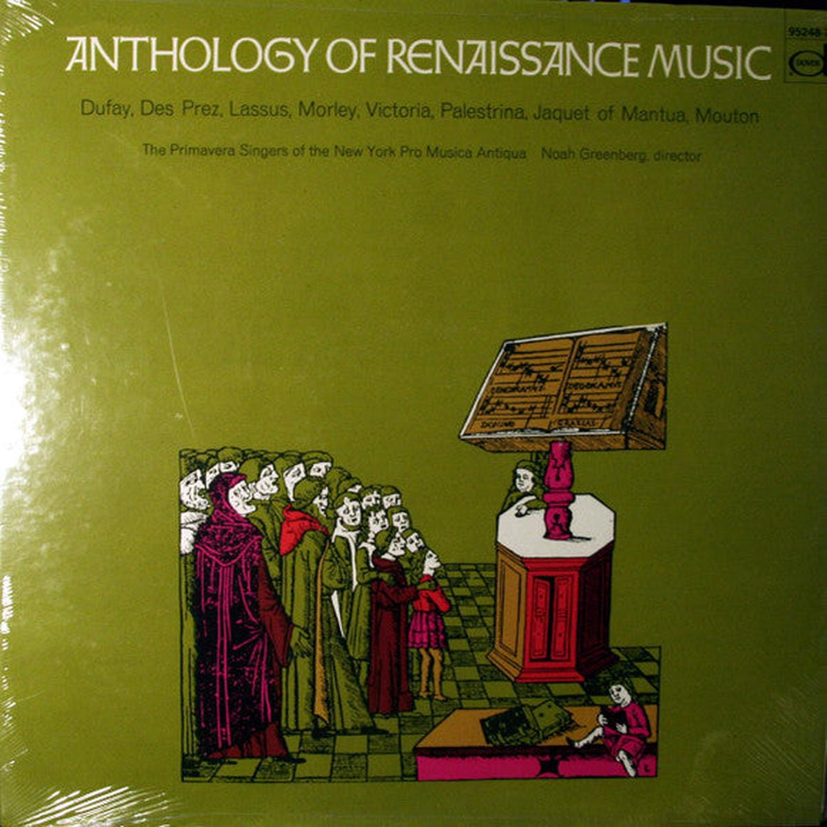 Various, Noah Greenberg Anthology Of Renaissance Music LP