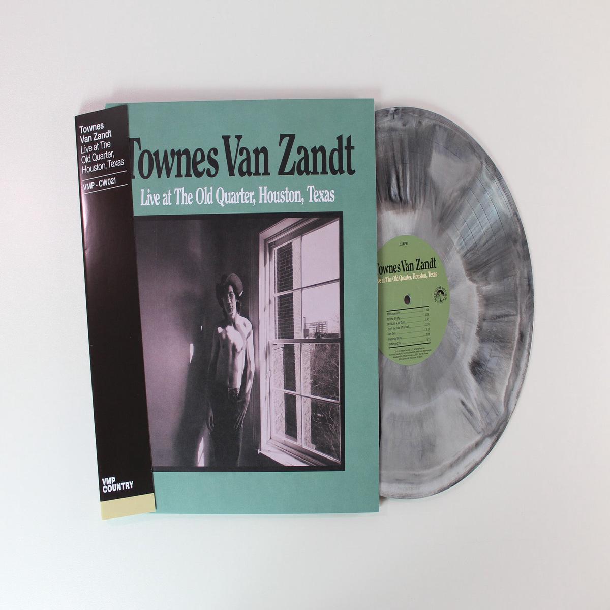 Townes Van Zandt - Live At The Old Quarter Houston Texas on Vinyl Me Please Black White Galaxy Vinyl Reissue