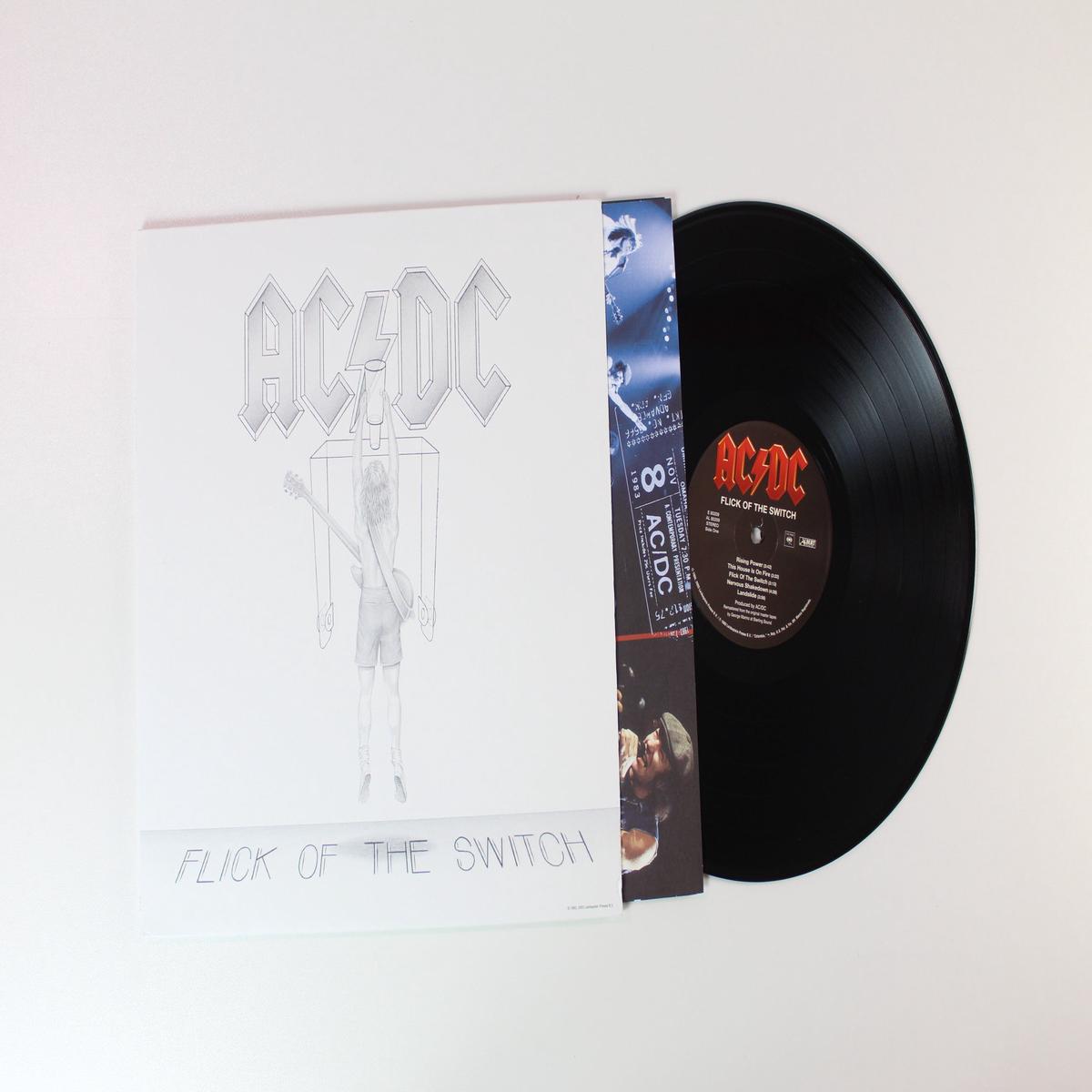 ACDC - Flick Of The Switch on Epic 180 Gram Reissue