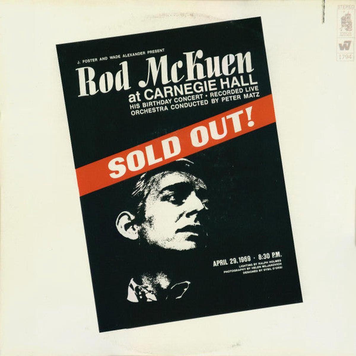 Rod McKuen At Carnegie Hall 2LP