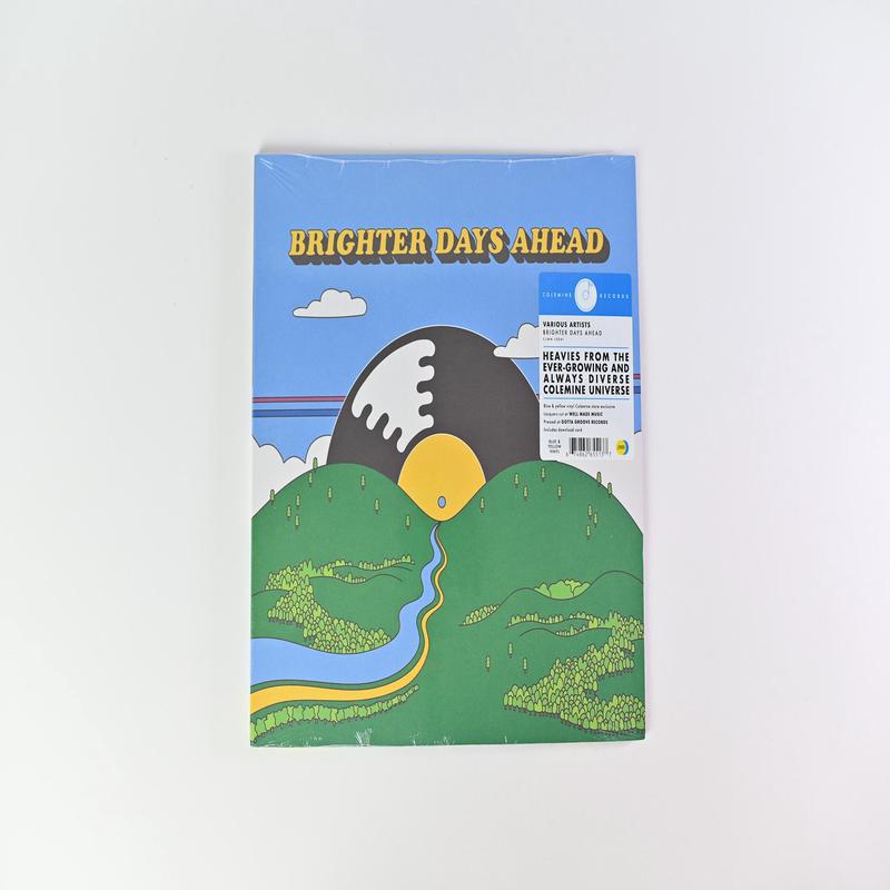 Various - Brighter Days Ahead on Colemine / Karma Chief - Blue & Yellow Vinyl Sealed