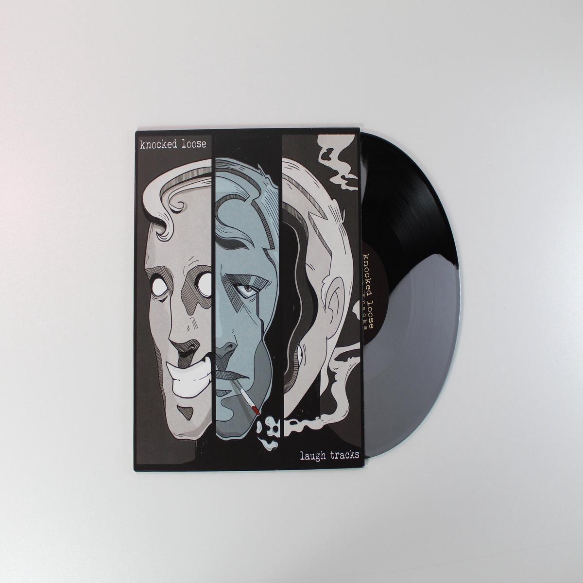 Knocked Loose - Laugh Tracks on Pure Noise Records Ltd SilverBlack Tri-stripe Reissue
