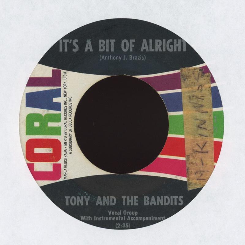 Tony And The Bandits - It's A Bit Of Alright on Coral Garage 45