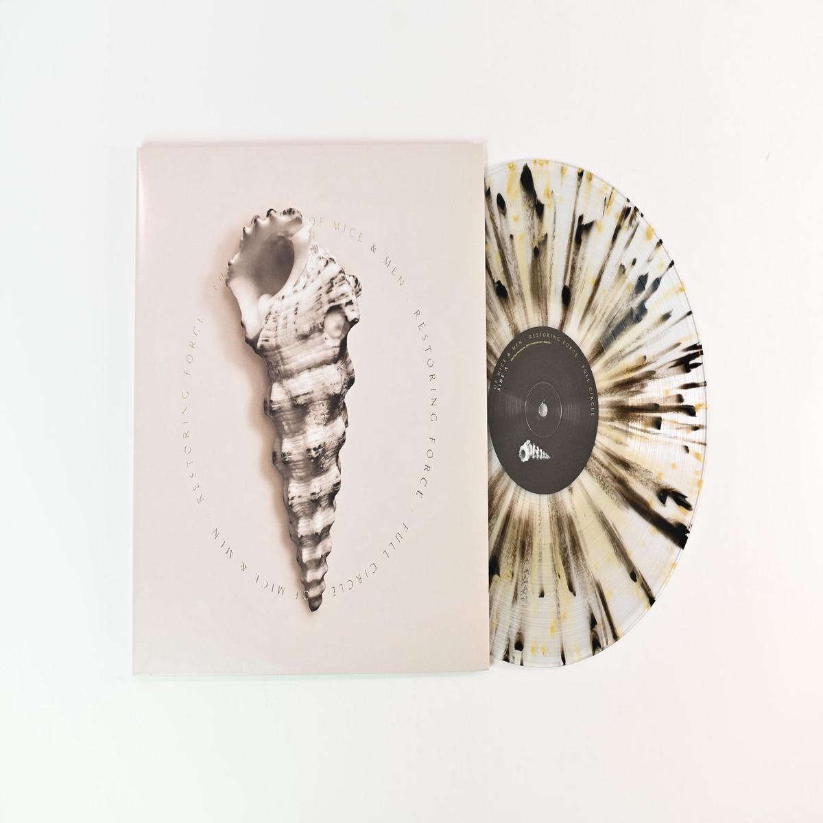Of Mice Men - Restoring Force Full Circle on Rise Records - Splatter Vinyl