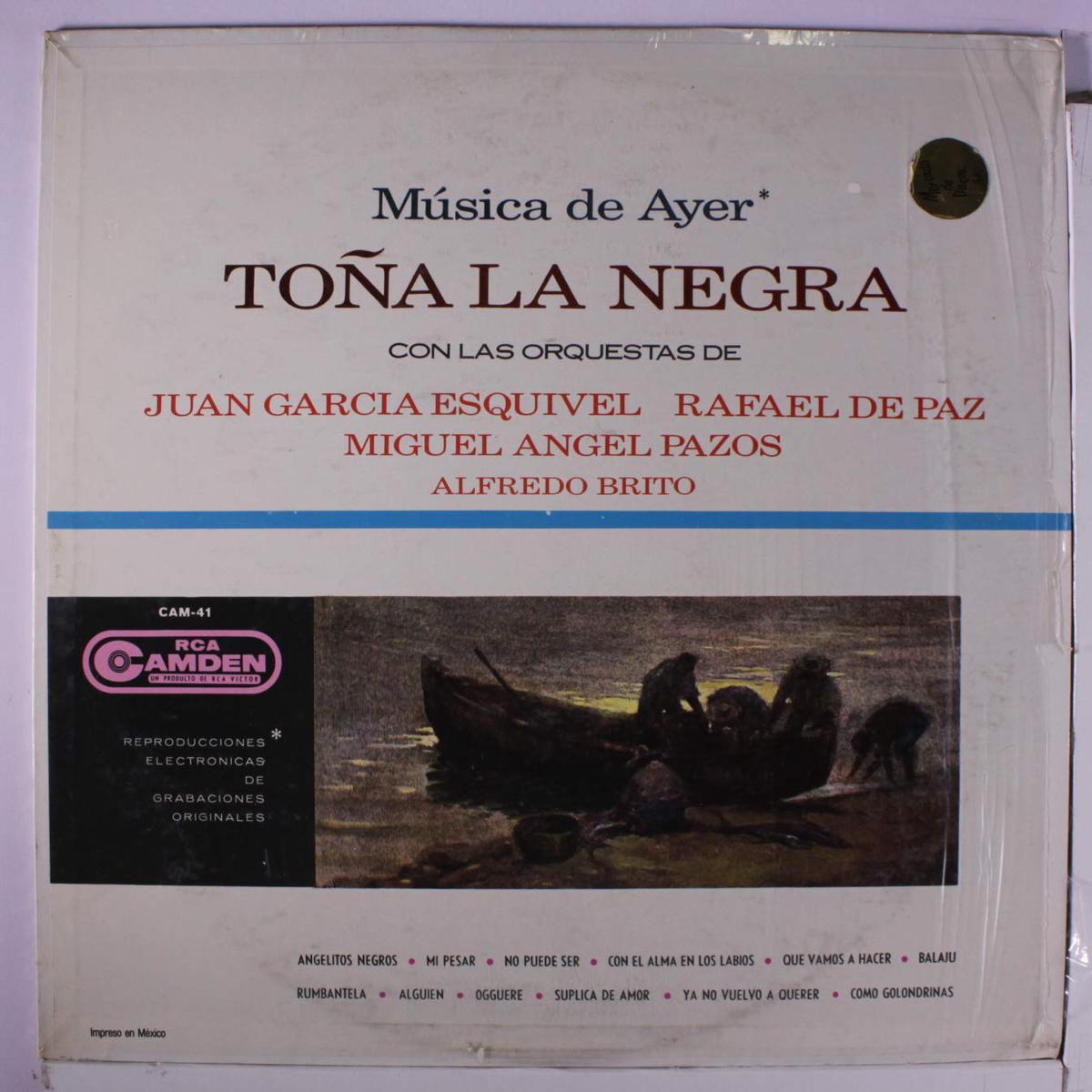Toa La Negra Msica De Ayer LP
