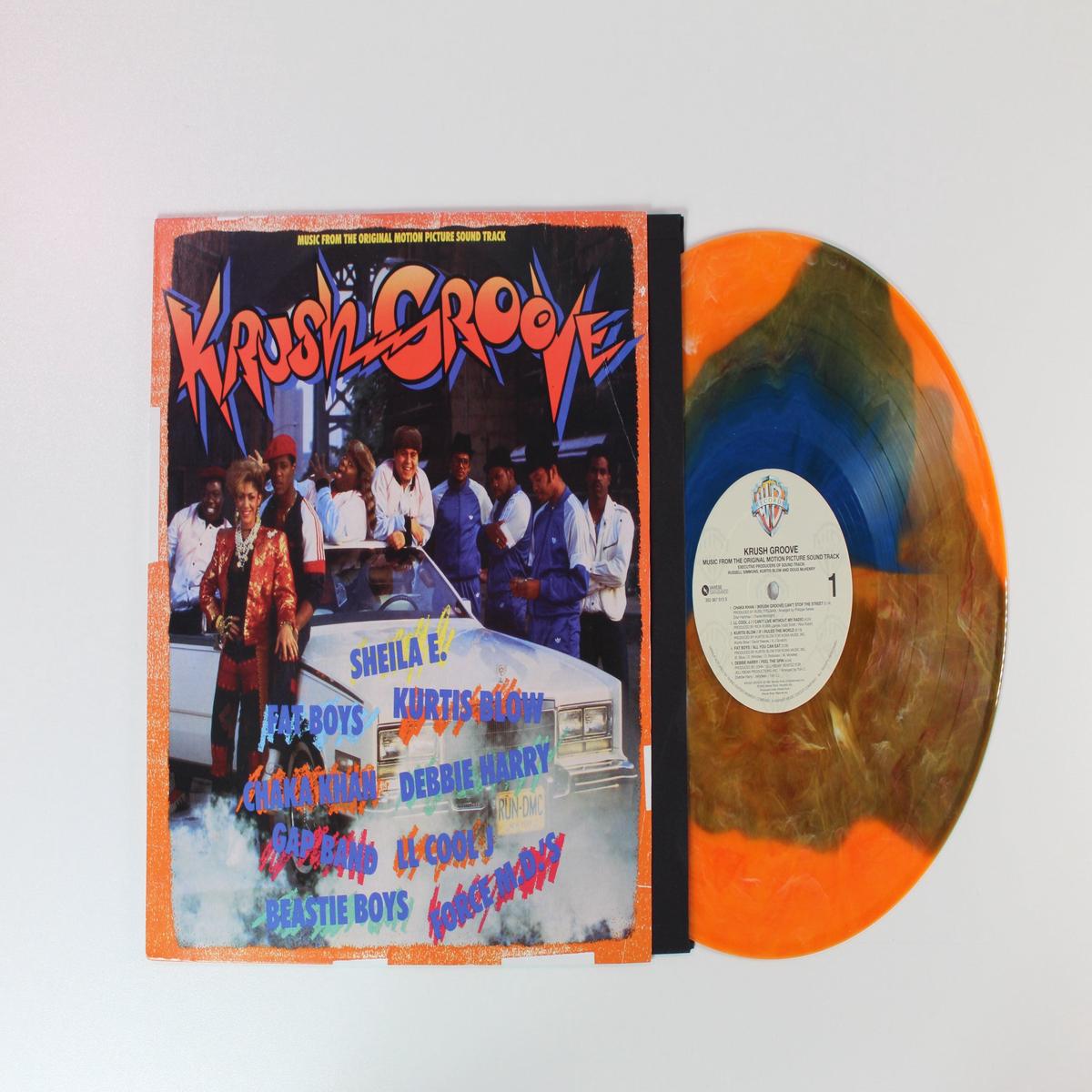 Various - Krush Groove (Music From The Motion Picture Sound Track) on Varse Sarabande - Blue Orange Vinyl