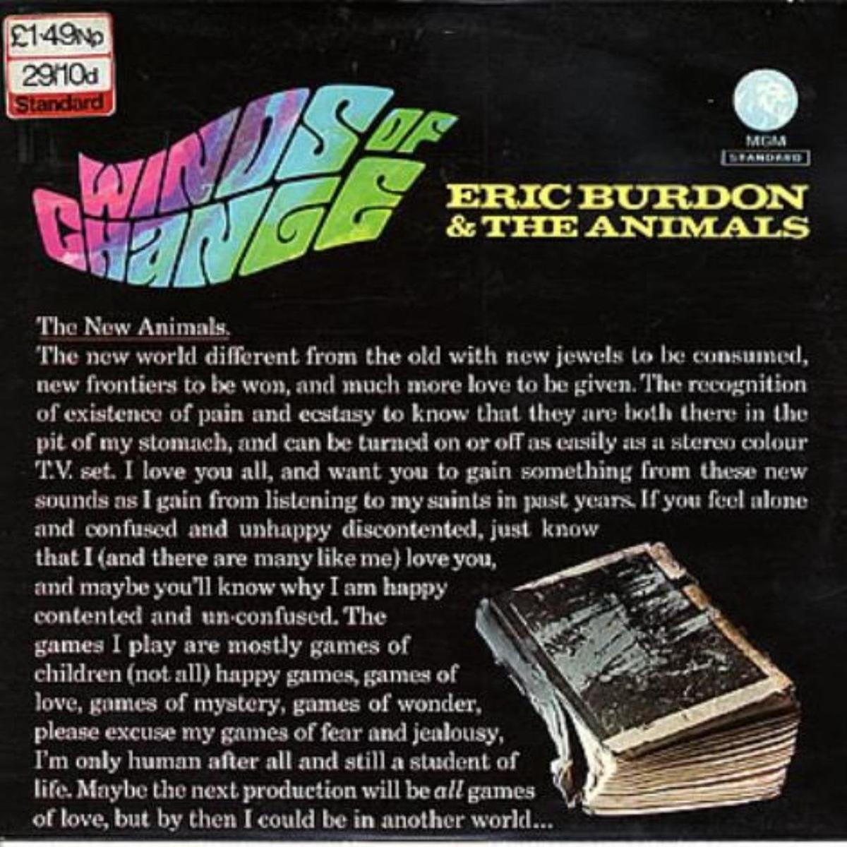 Eric Burdon & The Animals  Winds Of Change LP