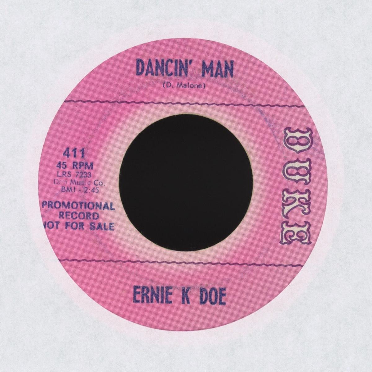Ernie K-Doe - Dancin Man on Duke Promo Northern Soul 45