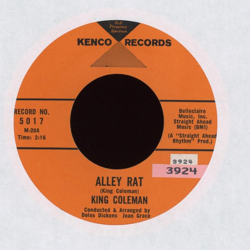 King Coleman - Alley Rat on Kenco R&B 45