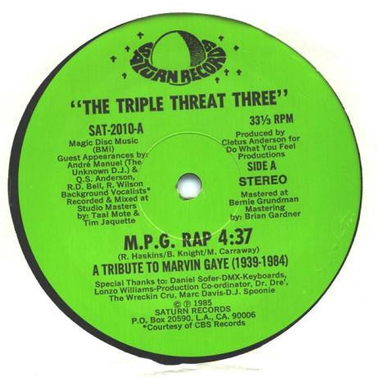 The Triple Threat Three M.P.G. 12"