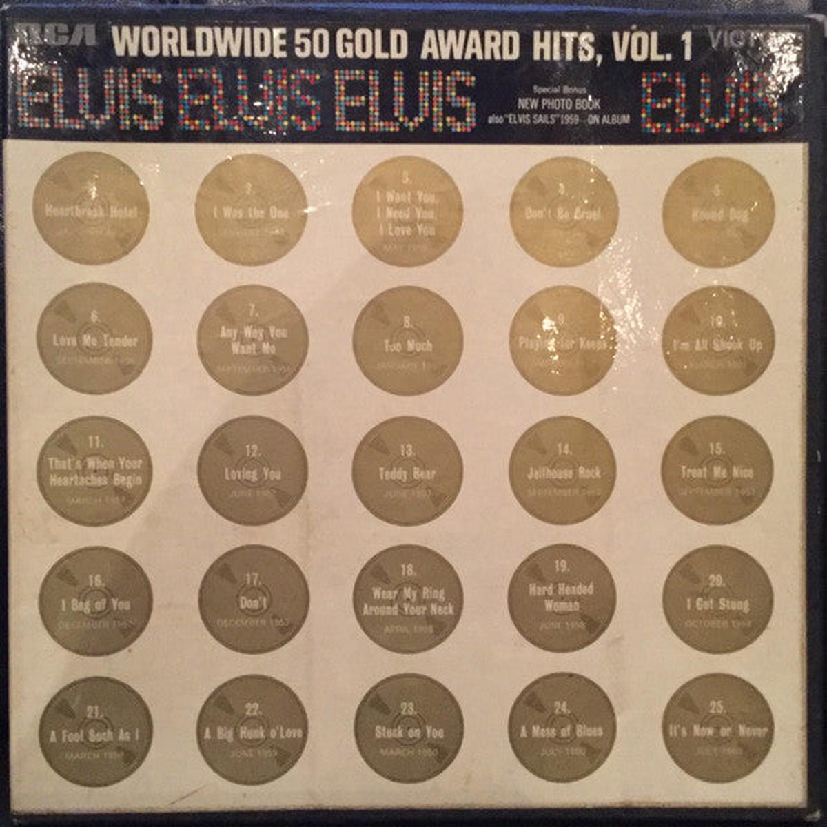 Elvis Worldwide 50 Gold Award Hits, Vol. 1 4LP
