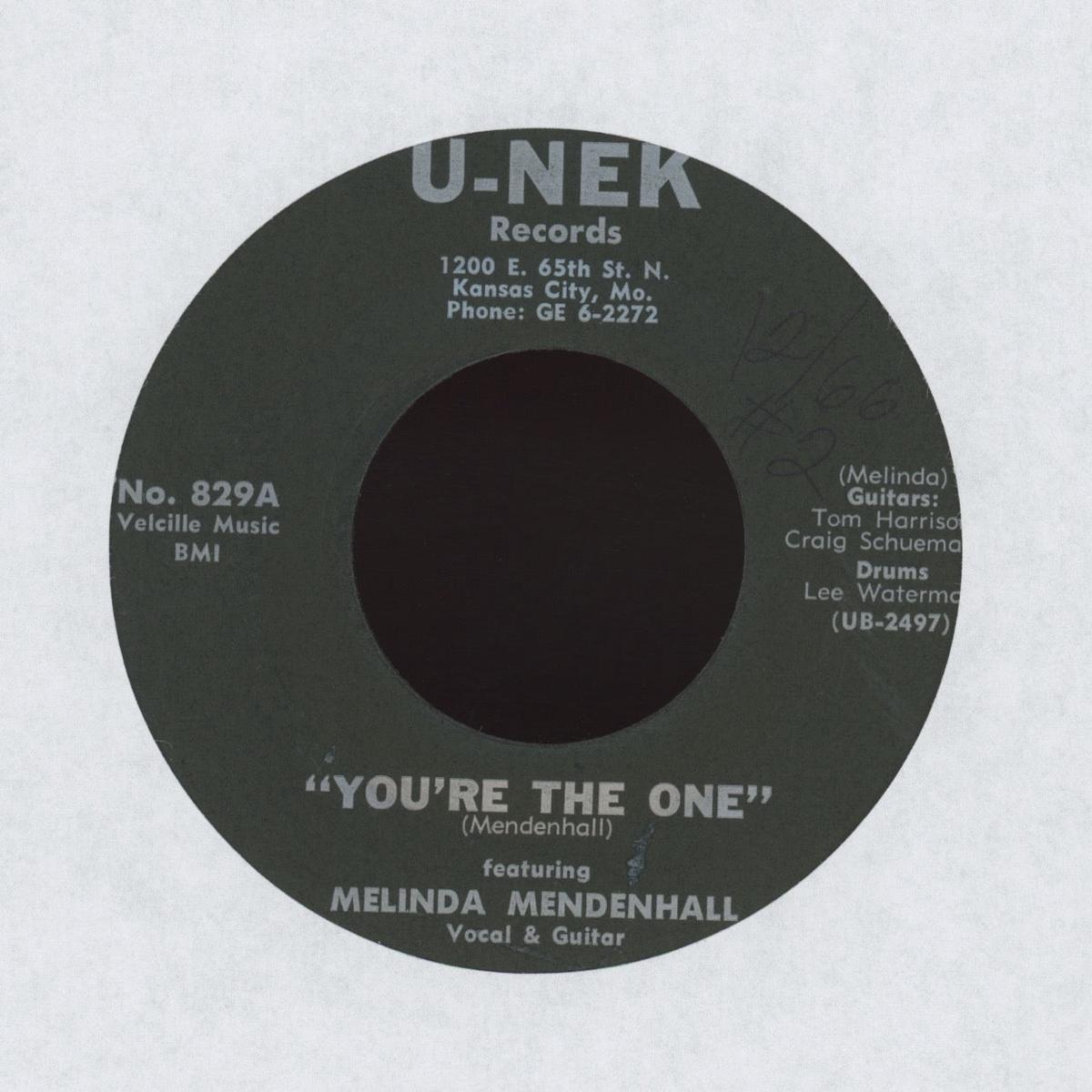 Melinda Mendenhall - Youre The One on U-Nek Garage 45