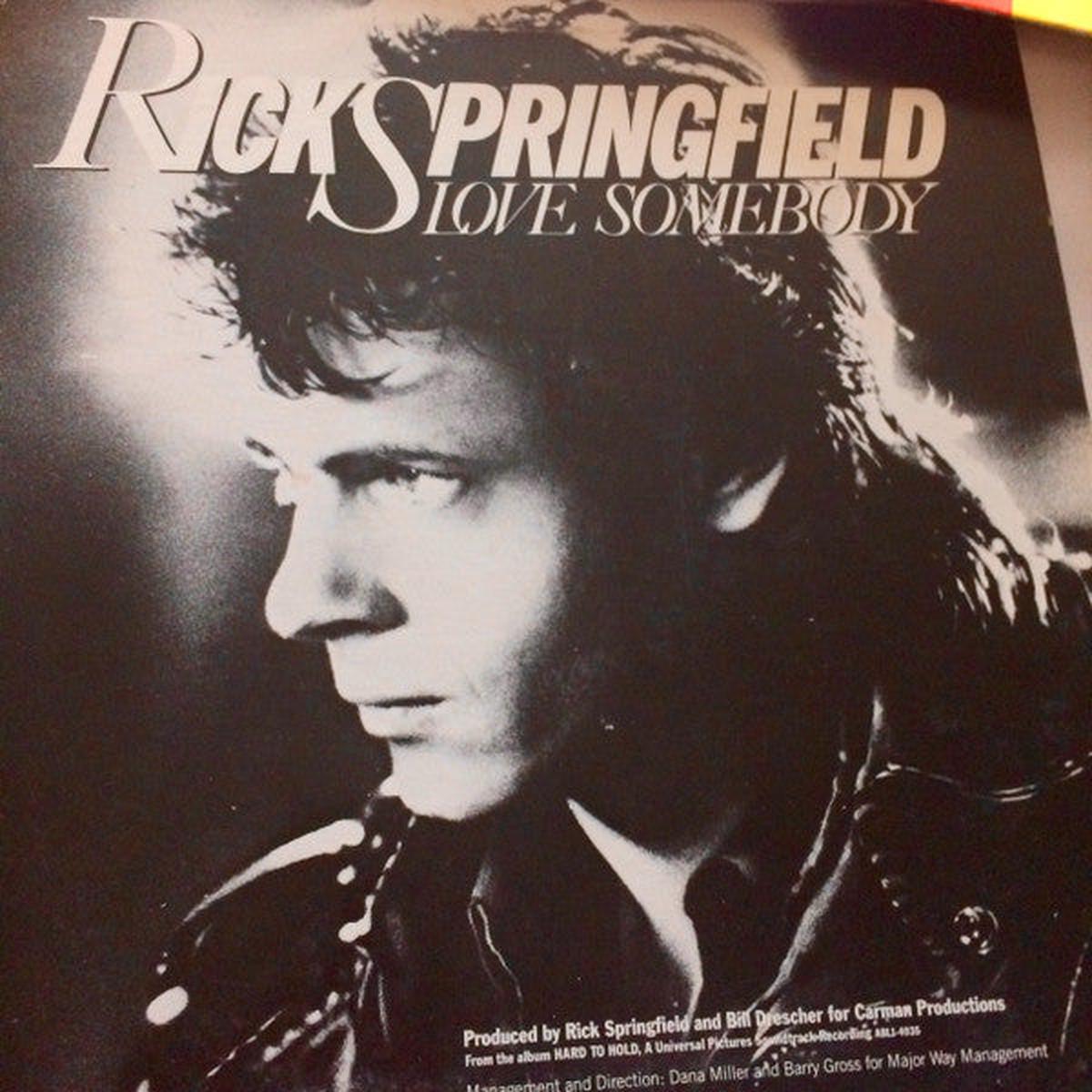 Rick Springfield Love Somebody 12"