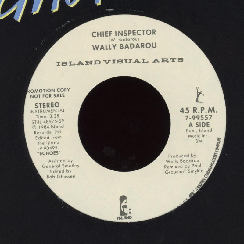 Wally Badarou - Chief Inspector on Island Promo Inst. Electro Funk 45