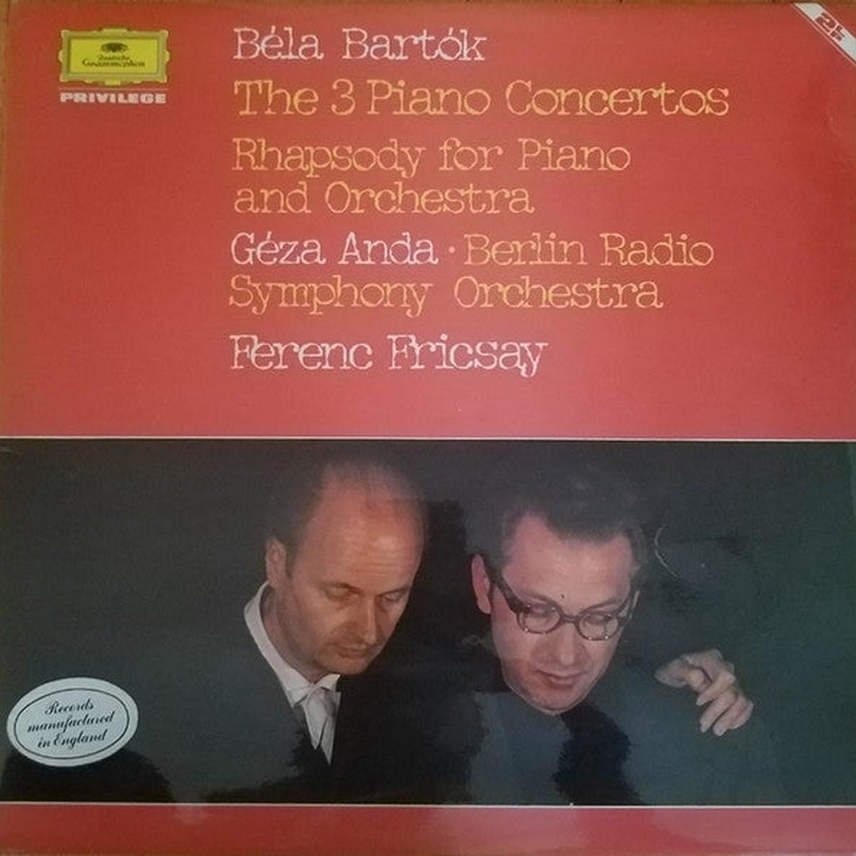 Bla Bartk The 3 Piano Concertos / Rhapsody For Piano & Orchestra 2LP